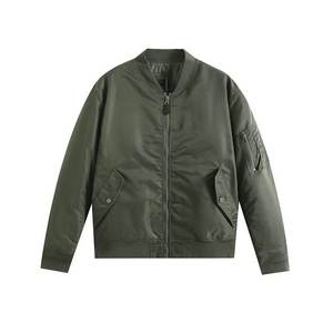 Blouson Bomber Classique Homme Personnalisé MA-1 Hiver Col Montant Imperméable Nylon Rembourré Streetwear Vêtement d'extérieur Vente en Gros - Product Image 3