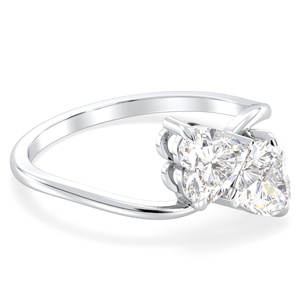 Bagues de fiançailles solitaires REYES minimalistes en argent sterling 925 et moissanite pour femmes, bijoux raffinés en or 14 carats pour anniversaire - Product Image 3