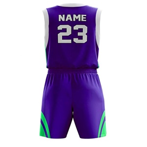 High Quality Men <b>Basketball</b> Uniform Sets Plus <b>Size</b> 100% Polyester Material Lightweight Customized Logo Player Name OEM Service - Product Image 6
