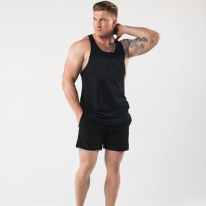 Camiseta Deportiva Personalizada para Hombre, Estilo Urbano, Transpirable, de Poliéster/Algodón, Sin Mangas, para Gimnasio y Fitness, Marca Privada - Product Image 1
