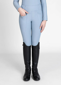 Pantalones de equitación para niños, corte ajustado, tela elástica transpirable, jodhpurs resistentes diseñados para entrenamiento y competición. - Product Image 3