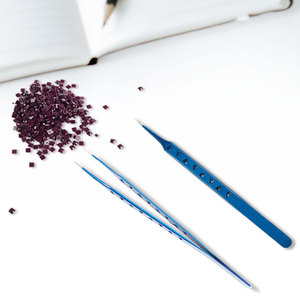 Anti Static Precision Tweezers for Diamond Painting <b>DIY</b> Point Drills Eyelash Grafting Beauty Craft Fine Tip Tool - Product Image 3