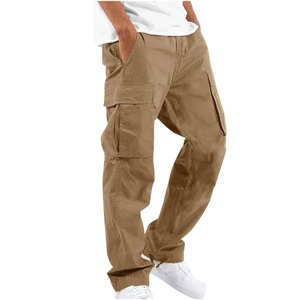 OEM Men's Casual Cargo Jogger Pants High Waist <b>Drawstring</b> <b>Trousers</b> with Pockets Lightweight Design Cargo Pants - Product Image 3