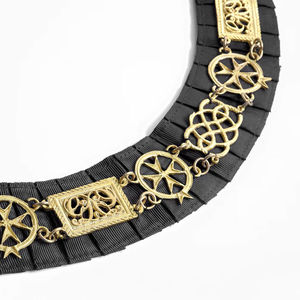 Collares Masónicos de Alta Calidad Superior, el Mejor Diseño, Chapados en Oro, Bordados, Regalia de Pakistán, Servicio OEM, MOQ Bajo - Product Image 2
