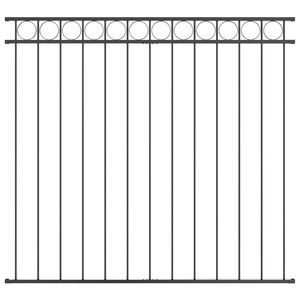 Élément de clôture en acier gris 66,93 x 59,06 po pour treillis et portails - Product Image 2