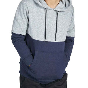 Premium Quality Cotton Fleece Fabric Made Sweatshirts Hoodies Multi Panels Design Long Sleeve Hoodie In Low MOQ - Product Image 2