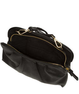 Bolso Bandolera de Cuero Negro Personalizado al por Mayor para Mujer con Correa Ajustable, Estilo Minimalista con Hebilla, Fabricante y Proveedor - Product Image 4