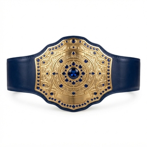 Ceinture de champion personnalisée, ceinture de récompense pour la boxe et la lutte, plaques métalliques, sangle en cuir de qualité supérieure, design sportif gravé - Product Image 3