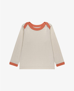 Ensemble deux pièces JALBEBET pour la maison, vêtements de détente en coton doux pour bébé, manches longues, vente en gros, haut unisexe en mélange de coton pour nourrisson, pantalon élastique - Product Image 5