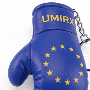 Llavero de Guante de Boxeo Mini Ligero con Bandera de la Unión Europea, Guantes de Boxeo con Bandera de la UE, Logotipo Personalizado, Material PU, Regalo para Gimnasio - Product Image 2
