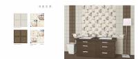 Carreaux de salle de bain en céramique brillante 300x300mm, colorés, avec motif floral décoratif, Piazza Olympia