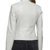 Veste en cuir véritable pour femme, vêtements d'extérieur de haute qualité et tendance |   Fabricant OEM ODM |   Vêtements en cuir de qualité supérieure et design personnalisé