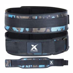 Nouvelle ceinture de musculation en néoprène, robuste, pour entraînement de soulevé de terre, soutien dorsal réglable, logo personnalisé, ceinture de musculation en nylon pour la musculation - Product Image 4