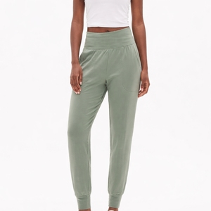 กางเกงจ็อกเกอร์เอวสูงสำหรับผู้หญิง เนื้อผ้านุ่ม ยืดหยุ่น สวมใส่สบาย เหมาะสำหรับออกกำลังกาย น้ำหนักเบา ใส่ได้ทุกวัน - Product Image 1