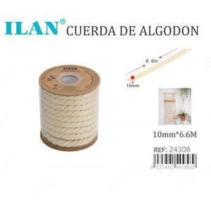 Cuerda de algodón Ilan de 10 mm x 6,6 m para decoración del hogar - Product Image 3