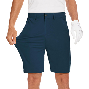 Wholesale Blank Casual Golf Polyester Men Shorts Custom Logo Quick Dry Breathable Moisture Wicking Workout Solid Color Shorts - Product Image 1