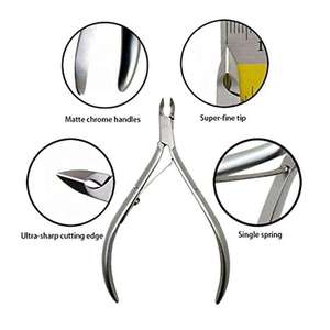 Coupe-ongles professionnels en acier inoxydable de qualité médicale pour manucure, pédicure, orteils, doigts et cuticules - Product Image 3