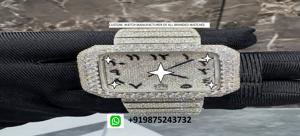 Reloj Mecánico de Acero Inoxidable para Hombre de 41 mm, con Diamantes Moissanite VVS1, Movimiento Automático, Estilo Hip Hop, Hecho a Mano, Deportivo y Ejecutivo - Product Image 4