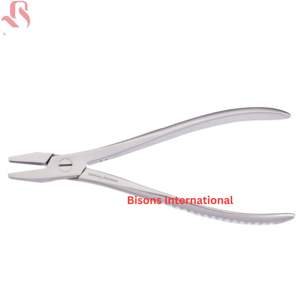 Pinzas Manuales de Punta Plana para Alambre K de BISONS, Acero Inoxidable, Certificación CE, Instrumento Quirúrgico Ortopédico - Product Image 1