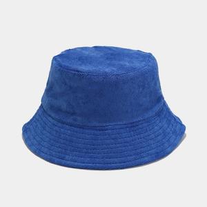 Compre un Sombrero de Pescador de Tela de Rizo de Algodón Azul Rey Suave de Alta Calidad para Adultos - Product Image 4