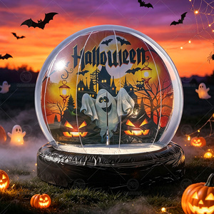 Globo de Nieve Inflable <span class=keywords><strong>Gigante</strong></span> de Tamaño Humano para Navidad/Halloween, <span class=keywords><strong>Esfera</strong></span> <span class=keywords><strong>Transparente</strong></span> Inflable para Fotomatón y Decoración - Product Image 4