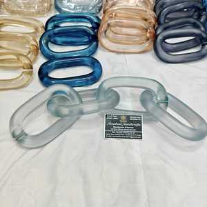 home decoration The Customization <b>resin</b> Chain links very big size and <b>clear</b> colors multi colors <b>resin</b> big links available - Product Image 4