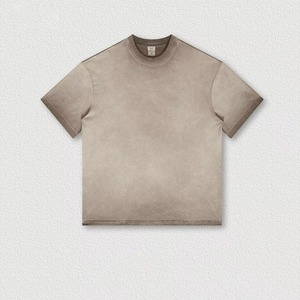 ผู้ผลิตเสื้อยืดแบบสั่งทำพิเศษ ล้างสีแบบแอซิดวอช เสื้อผ้าสตรีทแวร์ผ้าฝ้ายทันสมัย ป้ายกำกับสั่งทำ บริการส่งออกขายส่งสำหรับแบรนด์แฟชั่น - Product Image 1