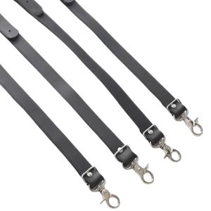 Juego de Correas de Seguridad para Cama, de Piel de Oveja, Ajustables para Muñecas y Tobillos, con Hebilla de Acero y 4.5 cm de Ancho - Product Image 5