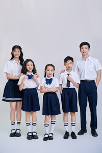 เสื้อนักเรียนสีขาวแบบกำหนดเอง แขนสั้น สำหรับเด็ก |   โรงงาน FMF พร้อมจัดส่งชุดนักเรียน - Product Image 5