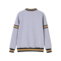 Sweat-shirt à col rond personnalisé pour homme, broderie Alpha Fraternity, en coton chenille anti-boulochage, avec poche, pour l'automne, idéal pour les acheteurs B2B