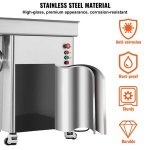 Tritacarne Elettrico Commerciale con Capacità di 36,7 Libbre/Min, Componenti in Acciaio Inox per Salsicce, Lama, Piastra di Macinazione e Motore - Product Image 5