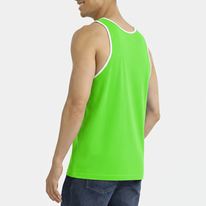 Custom Logo Men Gym Plain Fitness Wear Men's Tank Tops <b>Vest</b> Gym <b>Stringer</b> Green Tank Top Men Plus Size Workout Tops - Product Image 2