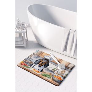 Alfombrilla de cocina Black Tan Coonhound, cojín antifatiga de espuma viscoelástica, alfombra de baño cómoda, Alfombra de cocina lavable a máquina - Product Image 3