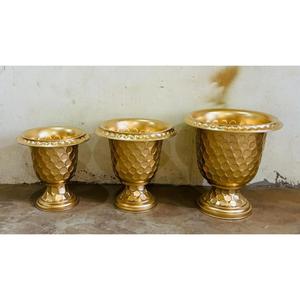 Base de Pedestal Decorativa, Floreros y Urnas de Lujo, Estilo Europeo, Florero Dorado para Plantas Artificiales, Decoración para Bodas y Eventos - Product Image 2