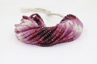 Nouvel Arrivage Perles Rondelles Facettées Teintées Rubis Longido 4,5 mm Pierre Précieuse Longueur 16 Pouces pour Fabrication de Bijoux Vente en Gros