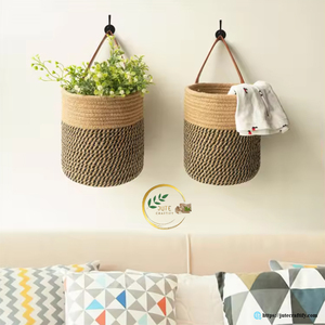 Decorative Jute <b>Tree</b> <b>Pot</b> – Eco Friendly Natural Fiber <b>Plant</b> <b>Pot</b> Cover for Modern and Traditional Homes - Product Image 2
