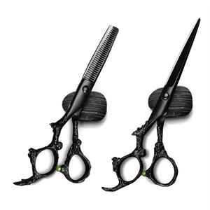 Morje Surgical Stainless steel barber <b>scissors</b> Professional salon shears <b>Left</b>-<b>handed</b> flat <b>scissors</b> Precision cutting flat - Product Image 1