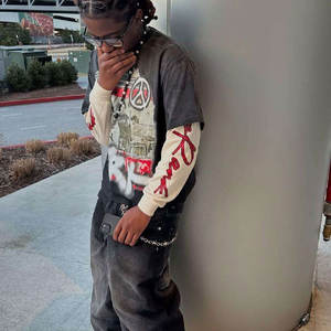 Camisetas Personalizadas de Manga Corta Extra Grandes para Hombre, 100% Algodón, Alta Calidad, Antiarrugas, Transpirables - Product Image 3