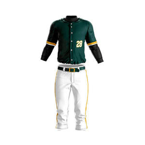 Vêtements de sport, uniforme de baseball personnalisé, nouvelle arrivée, prix bas, 100% polyester respirant, unisexe, manches courtes, fabriqué au Pakistan - Product Image 1