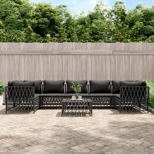 Set Lounge da Giardino Antracite - Product Image 1