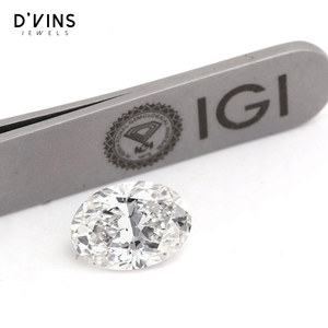Diamantes D'vins, Color D, Claridad VS, 2 Quilates, Diamante Cultivado en Laboratorio CVD, Corte Ovalado, Relleno para Joyería - Product Image 1