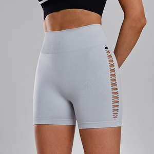 Shorts de Yoga Personalizados de Cintura Alta, Sin Costuras, con Efecto Push-Up, para Mujer, para Gimnasio, Fitness, Ejercicio, Ropa Deportiva Elástica, Proveedor OEM - Product Image 2