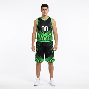 Groothandel Reversibele Basketbal Uniform Set Op Maat Bedrukt Naam Nummer Logo Sublimatie Mesh Basketbalshirt Atletiek Sportkleding - Product Image 1