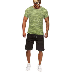 Traje de Verano para Hombre de Alta Calidad al por Mayor, Conjuntos de Dos Piezas a la Moda Hip Hop, Ropa Urbana de Tela Terry Transpirable - Product Image 2