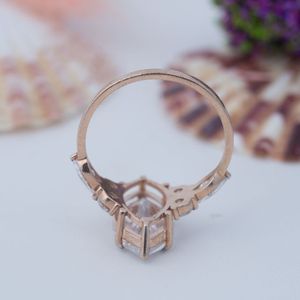 Anillo de Compromiso de Moissanita con Corte Marquesa de 3 Quilates, Plata de Ley 925, 7x14mm, Color D, Anillos de Piedras Preciosas de Lujo para Mujer - Product Image 5