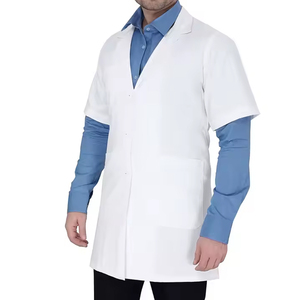 Blouses de laboratoire professionnelles légères pour médecins, fabrication OEM, manches longues, pour usage médical - Product Image 4
