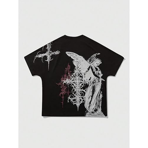 Men's Graphic <b>Y2K</b> <b>Shirt</b> Casual Short Sleeve Round Neck Regular Fit Summer Baggy T-<b>Shirts</b> - Product Image 2