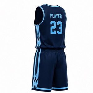 Ensemble d'uniformes de basket-ball professionnels avec impression par sublimation, panneaux en mesh respirant, coupe athlétique performante - Product Image 4