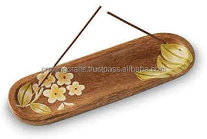 Quemador de incienso de madera hecho a mano elegante India soporte perfumado de Rosa único decoración aromática para el hogar uso religioso fragancias al por mayor - Product Image 2