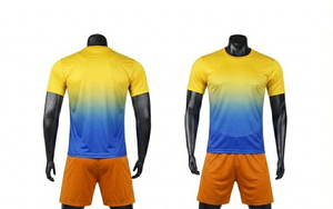 Maillot personnalisé à manches courtes, short respirant, uniforme personnalisé pour joueurs, tenue de match thaïlandaise, kits de football professionnels imprimés pour hommes - Product Image 2